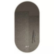 Gliss Design Aura Ovale Spiegel Mat Wit 50x100 cm met dimbaar LED-verlichting en verwarming