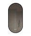 GLISS DESIGN Gliss Design Aura Ovale Spiegel Mat Zwart 50x100 cm met dimbaar LED-verlichting en verwarming