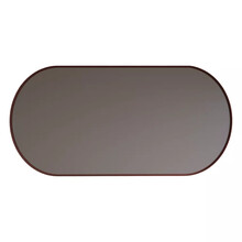 Spiegel Ovaal Aura Horizontaal Koper Rosé 100x70cm met Bewegingssensor en Spiegelverwarming