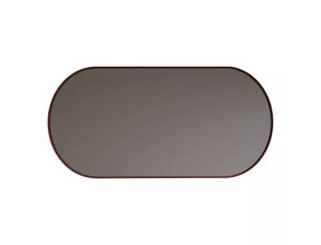 Spiegel Ovaal Aura Horizontaal Koper Rosé 120x70cm met Bewegingssensor en Spiegelverwarming