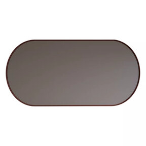 Spiegel Ovaal Aura Horizontaal Koper Rosé 140x70cm met Bewegingssensor en Spiegelverwarming