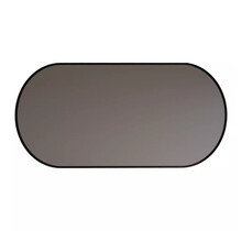 Spiegel Ovaal Aura Horizontaal Mat Zwart 100x70cm met Bewegingssensor en Spiegelverwarming