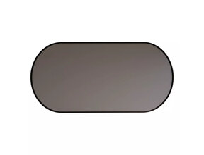 Spiegel Ovaal Aura Horizontaal Mat Zwart 100x70cm met Bewegingssensor en Spiegelverwarming