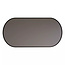 GLISS DESIGN Spiegel Ovaal Aura Horizontaal Mat Zwart 140x70cm met Bewegingssensor en Spiegelverwarming