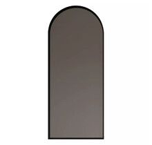 Spiegel Delta Mat Zwart 40x100cm Boogspiegel met Bewegingssensor en Spiegelverwarming