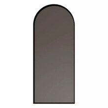 Spiegel Delta Mat Zwart 40x100cm Boogspiegel met Bewegingssensor en Spiegelverwarming