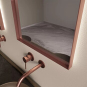 Spiegel Delta Koper Rosé 50x100cm Boogspiegel met Bewegingssensor en Spiegelverwarming Spiegel Delta Koper Rosé 50x100cm Boogspiegel met Bewegingssensor en Spiegelverwarming