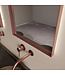 GLISS DESIGN Spiegel Delta Koper Rosé 50x100cm Boogspiegel met Bewegingssensor en Spiegelverwarming
