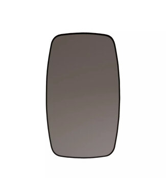 GLISS DESIGN Spiegel Ovaal Epos Verticaal Mat Zwart 60x100cm met sensor en Spiegelverwarming