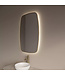 GLISS DESIGN Spiegel Ovaal Epos Verticaal Mat Goud 60x100cm met sensor en Spiegelverwarming