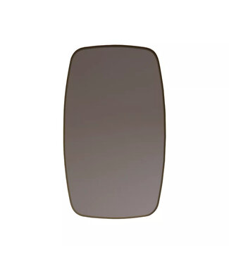 GLISS DESIGN Spiegel Ovaal Epos Verticaal Mat Goud 60x100cm met sensor en Spiegelverwarming