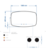 Spiegel Ovaal Epos Horizontaal Mat Goud 100x60cm met Sensor en Spiegelverwarming