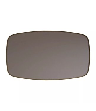 GLISS DESIGN Spiegel Ovaal Epos Horizontaal Mat Goud 120x65cm met Sensor en Spiegelverwarming