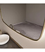 GLISS DESIGN Spiegel Ovaal Epos Horizontaal Mat Goud 120x65cm met Sensor en Spiegelverwarming