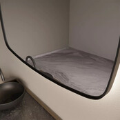 Spiegel Ovaal Epos Horizontaal Mat Zwart 120x65cm met Sensor en Spiegelverwarming