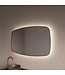GLISS DESIGN Spiegel Ovaal Epos Horizontaal Koper Rosé 120x65cm met Sensor en Spiegelverwarming