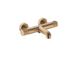 Badkraan Stria Mat Bruin Brons ( PVD ) met thermostaat