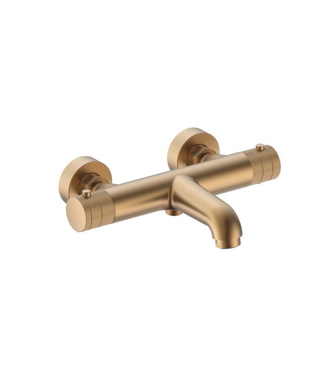 Badkraan Stria Mat Bruin Brons ( PVD ) met thermostaat
