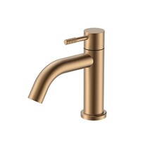 Fonteinkraan Stria Mat Bruin Brons PVD-Coating Opbouw G1/2