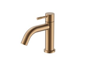 Fonteinkraan Stria Mat Bruin Brons PVD-Coating Opbouw G1/2