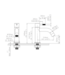 Fonteinkraan set Stria Mat Bruin Brons (PVD) Toiletkraan + Sifon + Clickwaste