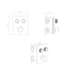 Inbouw Douchekraan Aloni Stria SmartControl Mat Bruin Brons (PVD) - 2-weg Thermostatisch