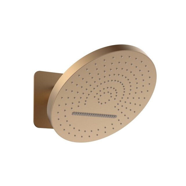 Hoofddouche Tropical Rain Mat Bruin Brons PVD 32cm 2 functies - Inbouw wandmontage