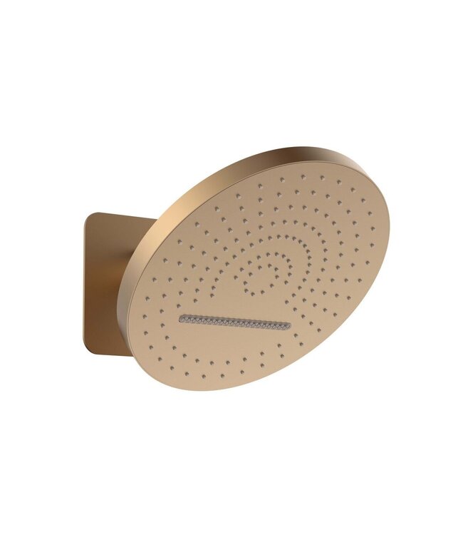 ALONI Hoofddouche Tropical Rain Mat Bruin Brons PVD 32cm 2 functies - Inbouw wandmontage