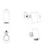Hoofddouche Uniforma Cilinder Mat Bruin Brons PVD-gecoat 15x8cm - Wandmontage Kantelbaar