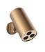 Hoofddouche Uniforma Cilinder Mat Bruin Brons PVD-gecoat 15x8cm - Wandmontage Kantelbaar