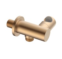 Handdouchehouder wandaansluitbocht met wateraansluiting Uniforma Mat Bruin Brons PVD-gecoat – Kantelbaar