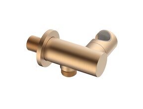 Handdouchehouder wandaansluitbocht met wateraansluiting Uniforma Mat Bruin Brons PVD-gecoat – Kantelbaar