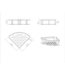 Doucherekje Uniforma Mat Bruin Brons - PVD-gecoat Hoekmodel 22x7x22 cm