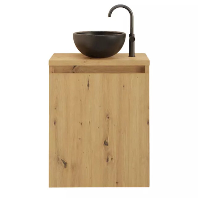 Toiletmeubel Gliss Echo Artisan Eiken 40x50cm met toppaneel