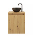 Toiletmeubel Gliss Echo Artisan Eiken 40x50cm met toppaneel