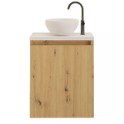 Toiletmeubel Gliss Echo Artisan Eiken 40x50cm met toppaneel
