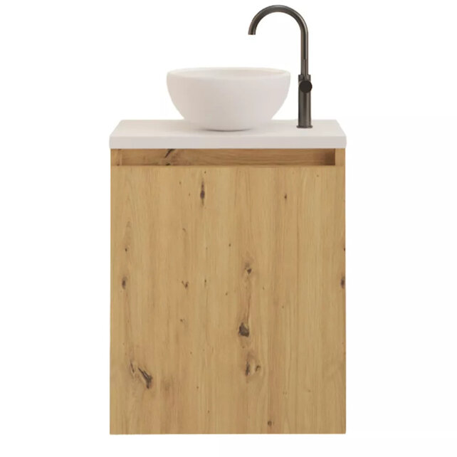 Toiletmeubel Gliss Echo Artisan Eiken 40x50cm met toppaneel
