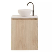 Toiletmeubel Gliss Echo Kastanje 40x50cm met toppaneel