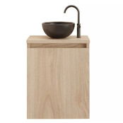 Toiletmeubel Gliss Echo Kastanje 40x50cm met toppaneel