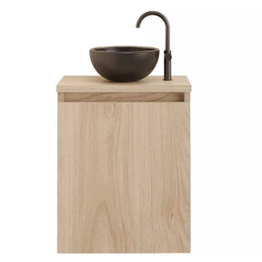 Toiletmeubel Gliss Echo Kastanje 40x50cm met toppaneel