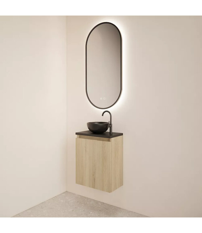 Toiletmeubel Gliss Echo Evoke 40x50cm met toppaneel Wit