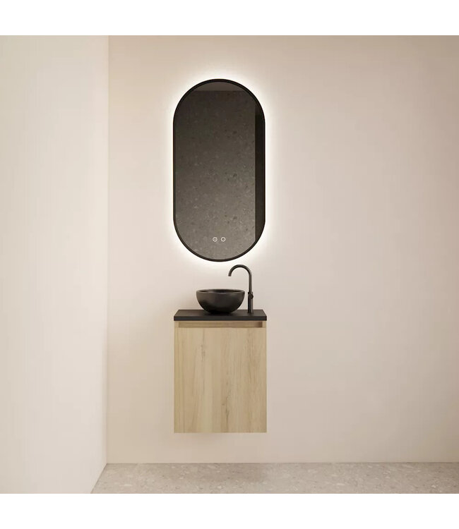 Toiletmeubel Gliss Echo Evoke 40x50cm met toppaneel Wit