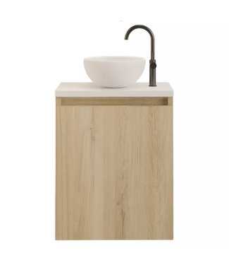 GLISS DESIGN Toiletmeubel Gliss Echo Evoke 40x50cm met toppaneel Wit