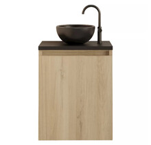 Toiletmeubel Gliss Echo Evoke 40x50cm met toppaneel Zwart