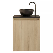 Toiletmeubel Gliss Echo Evoke 40x50cm met toppaneel Zwart
