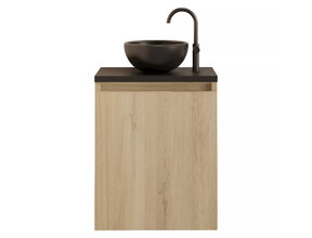 Toiletmeubel Gliss Echo Evoke 40x50cm met toppaneel Zwart