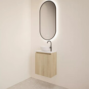 Toiletmeubel Gliss Echo Evoke 40x50cm met toppaneel Zwart