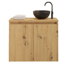 Toiletmeubel Gliss Echo Artisan Eiken 60x50cm met toppaneel