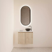 Toiletmeubel Gliss Echo Kastanje 60x50cm met toppaneel