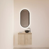 Toiletmeubel Gliss Echo Kastanje 60x50cm met toppaneel